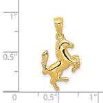 Load image into Gallery viewer, 14K Yellow Gold Trotting Horse Pendant