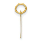 Load image into Gallery viewer, 14K Yellow Gold Small Slanted Block Initial Letter E Charm Pendant