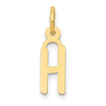 Load image into Gallery viewer, 14K Yellow Gold Small Slanted Block Initial Letter H Charm Pendant