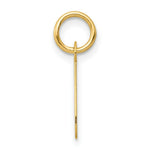 Load image into Gallery viewer, 14K Yellow Gold Small Slanted Block Letter Initial J Charm Pendant