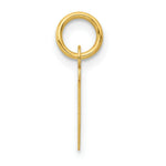 Load image into Gallery viewer, 14K Yellow Gold Small Slanted Block Initial Letter T Charm Pendant