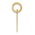Load image into Gallery viewer, 14K Yellow Gold Small Slanted Block Initial Letter V Charm Pendant