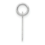 Load image into Gallery viewer, 14K White Gold Small Slanted Block Initial Letter A Charm Pendant