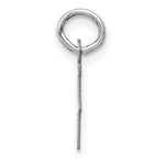 Load image into Gallery viewer, 14K White Gold Small Slanted Block Initial Letter F Charm Pendant