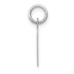 Load image into Gallery viewer, 14K White Gold Small Slanted Block Initial Letter H Charm Pendant