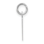 Load image into Gallery viewer, 14K White Gold Small Slanted Block Initial Letter M Charm Pendant