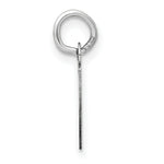 Load image into Gallery viewer, 14K White Gold Small Slanted Block Initial Letter P Charm Pendant