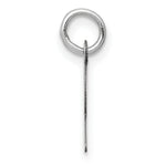 Load image into Gallery viewer, 14K White Gold Small Slanted Block Initial Letter R Charm Pendant