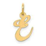 Load image into Gallery viewer, 14K Yellow Gold Small Fancy Script Initial Letter E Charm