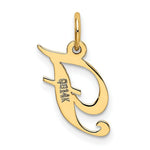 Load image into Gallery viewer, 14K Yellow Gold Small Fancy Script Initial Letter F Charm