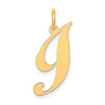 Load image into Gallery viewer, 14K Yellow Gold Small Fancy Script Initial Letter I Charm