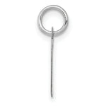 Load image into Gallery viewer, 14K White Gold Small Fancy Script Initial Letter D Charm Pendant