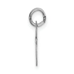 Load image into Gallery viewer, 14K White Gold Small Fancy Script Initial Letter E Charm Pendant
