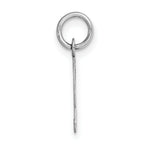 Load image into Gallery viewer, 14K White Gold Small Fancy Script Initial Letter T Charm Pendant