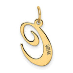 Load image into Gallery viewer, 14K Yellow Gold Medium Fancy Script Initial Letter C Charm Pendant