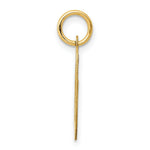 Load image into Gallery viewer, 14K Yellow Gold Medium Fancy Script Initial Letter O Charm Pendant
