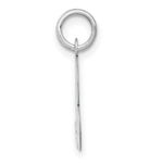 Load image into Gallery viewer, 14K White Gold Medium Fancy Script Initial Letter B Charm Pendant