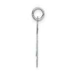 Load image into Gallery viewer, 14K White Gold Medium Fancy Script Initial Letter G Charm Pendant
