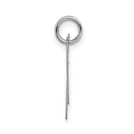 Load image into Gallery viewer, 14K White Gold Medium Fancy Script Initial Letter N Charm Pendant