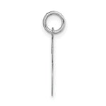 Load image into Gallery viewer, 14K White Gold Medium Fancy Script Initial Letter S Charm Pendant