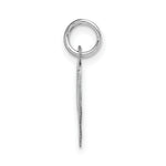 Load image into Gallery viewer, 14K White Gold Medium Fancy Script Initial Letter W Charm Pendant