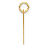 Load image into Gallery viewer, 14K Yellow Gold Large Fancy Script Initial Letter V Charm Pendant