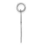 Load image into Gallery viewer, 14K White Gold Large Fancy Script Initial Letter B Charm Pendant