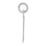 Load image into Gallery viewer, 14K White Gold Large Fancy Script Initial Letter D Charm Pendant