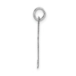 Load image into Gallery viewer, 14K White Gold Large Fancy Script Initial Letter F Charm Pendant