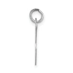 Load image into Gallery viewer, 14K White Gold Large Fancy Script Initial Letter K Charm Pendant