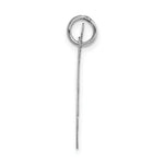 Load image into Gallery viewer, 14K White Gold Large Fancy Script Initial Letter N Charm Pendant