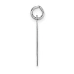Load image into Gallery viewer, 14K White Gold Large Fancy Script Letter Initial O Charm Pendant