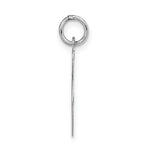 Load image into Gallery viewer, 14K White Gold Large Fancy Script Initial Letter S Charm Pendant