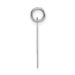 Load image into Gallery viewer, 14K White Gold Large Fancy Script Initial Letter V Charm Pendant