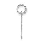 Load image into Gallery viewer, 14K White Gold Large Fancy Script Initial Letter W Charm Pendant