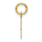 Load image into Gallery viewer, 14K Yellow Gold Small Script Initial Letter K Charm Pendant
