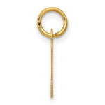 Load image into Gallery viewer, 14K Yellow Gold Small Script Initial Letter N Charm Pendant