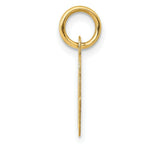 Load image into Gallery viewer, 14K Yellow Gold Small Script Initial Letter O Charm Pendant