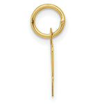 Load image into Gallery viewer, 14K Yellow Gold Small Script Initial Letter W Charm Pendant