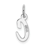 Load image into Gallery viewer, 14K White Gold Small Script Initial Letter C Charm Pendant