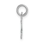 Load image into Gallery viewer, 14K White Gold Small Script Initial Letter H Charm Pendant