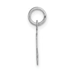 Load image into Gallery viewer, 14K White Gold Small Script Initial Letter J Charm Pendant