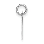 Load image into Gallery viewer, 14K White Gold Small Script Initial Letter O Charm Pendant