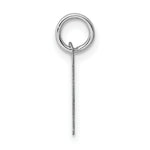 Load image into Gallery viewer, 14K White Gold Small Script Initial Letter P Charm Pendant
