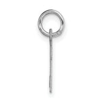 Load image into Gallery viewer, 14K White Gold Small Script Initial Letter R Charm Pendant