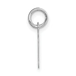 Load image into Gallery viewer, 14K White Gold Small Script Initial Letter V Charm Pendant