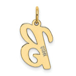 Load image into Gallery viewer, 14K Yellow Gold Medium Script Initial Letter B Charm Pendant