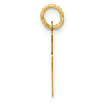 Load image into Gallery viewer, 14K Yellow Gold Medium Script Initial Letter I Charm Pendant