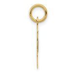 Load image into Gallery viewer, 14K Yellow Gold Medium Script Initial Letter O Charm Pendant