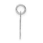 Load image into Gallery viewer, 14K White Gold Medium Script Initial Letter H Charm Pendant